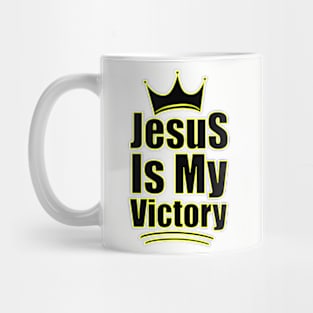 Christian Quote: Jesus is my victory Mug